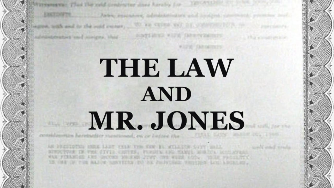 The Law & Mr. Jones